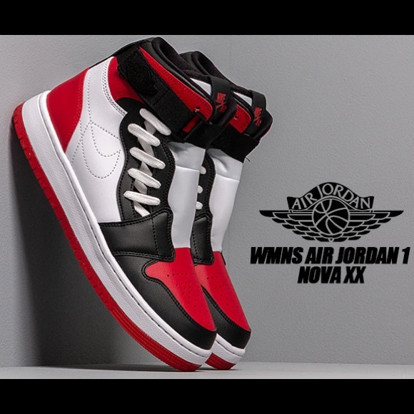 🔥Nike Air Jordan 1 Nova XX Bred Toe Women's Shoes - Picture 12 of 13